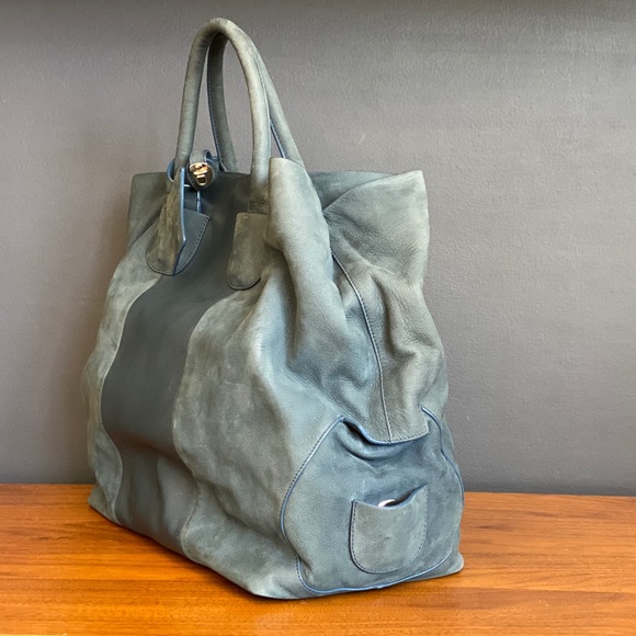 Carven Goat and Lambskin Leather Large Tote - Picture 4 of 8